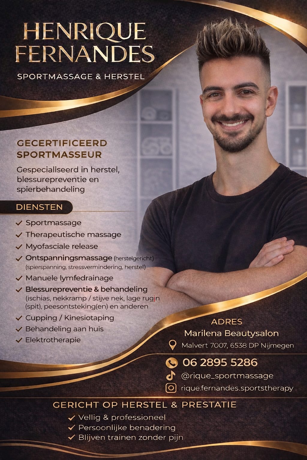 Henrique Fernandes tijdens behandeling